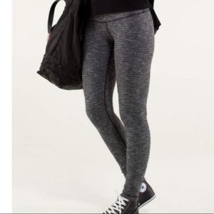 Lululemon grey heathered wunder under leggings